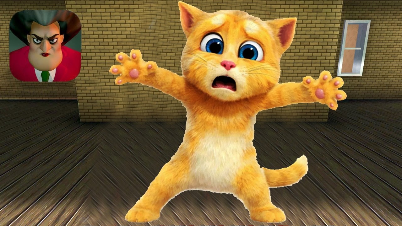 Scary Teacher 3D Talking Tom Friends New Special Update Ginger Chapter Part 21 IOS ANDROID