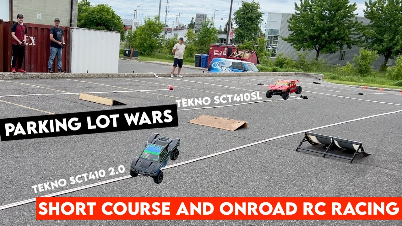 TEKNO SCT410SL против SCT410 2.0 в гонках PARKING LOT WARS RC