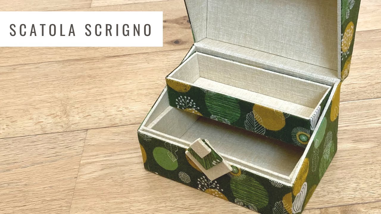 Scatola scrigno in tessuto