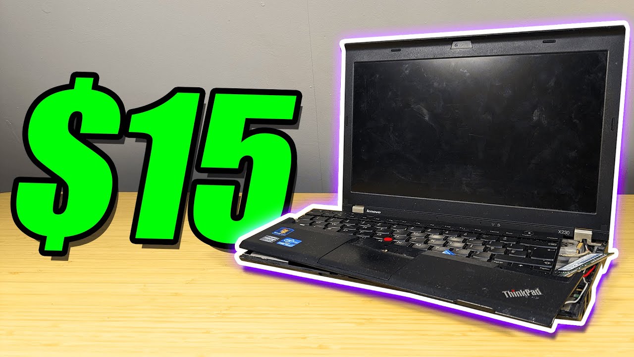 Этот «электронный мусор» ThinkPad 2012 года стоил 15 долларов... и он НЕ разочаровал!