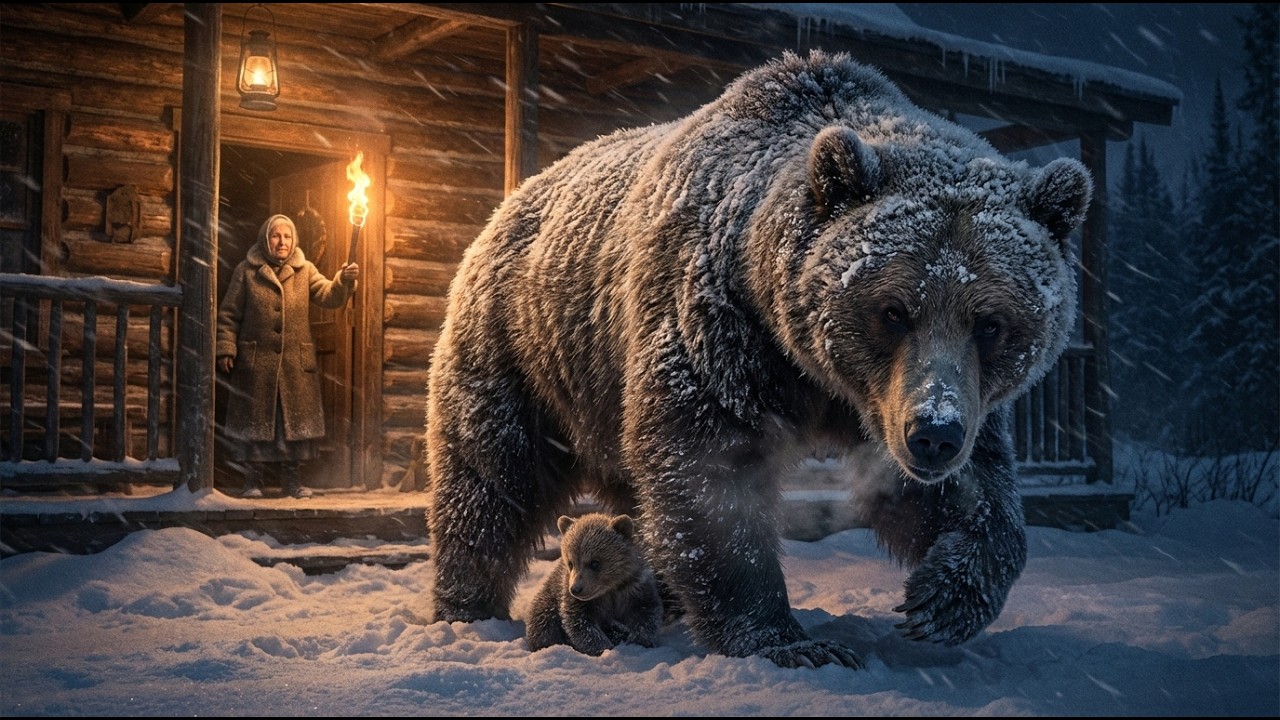 In -40°C, a Mother Bear Came to My Door With Her Dying Cub