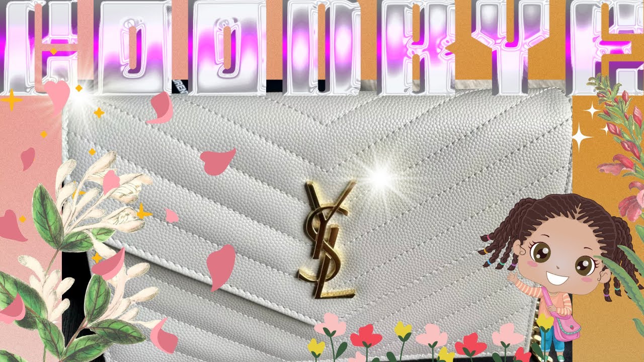 Why I’m selling my YSL Envelope Chain Wallet in Grain de Pourde, Blanc Vintage 👎🏼 NOT a YSL Fan 🙈