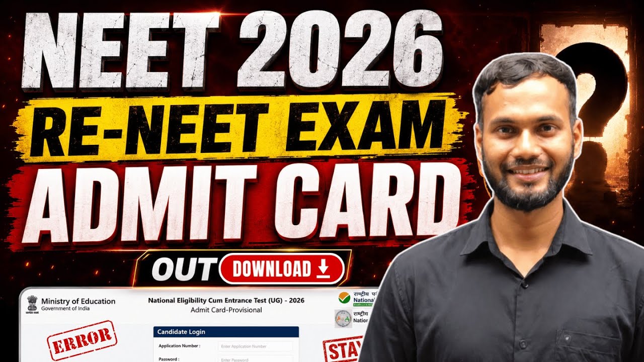 Live Q&A - Re-NEET Admit card 2026🔥 | ReNEET Admit card 2026 Issue | ReNEET Admit Card 2026 Download