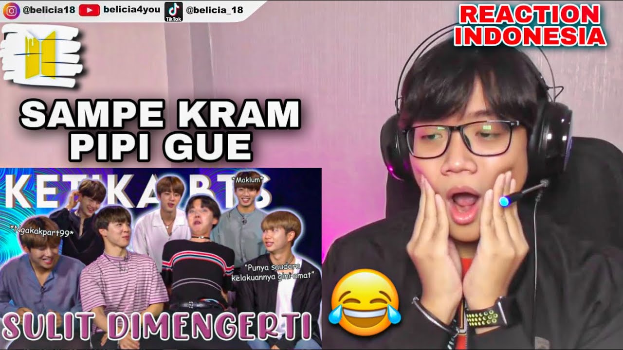 PADA BOBROK SEMUA😭YA AMPUN || BTS funny moments || REACTION (Indonesia)