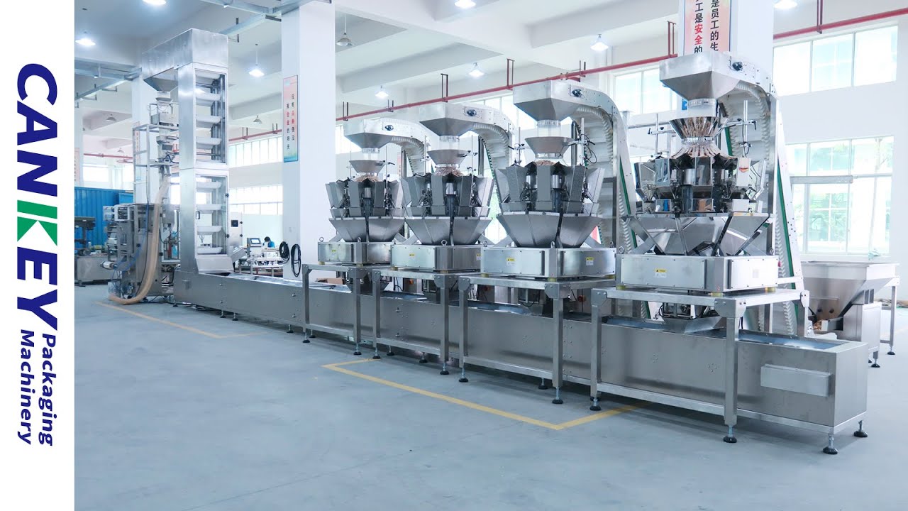 Automatic Packing Line -- Nuts Mixing Weighing and Packing Machine