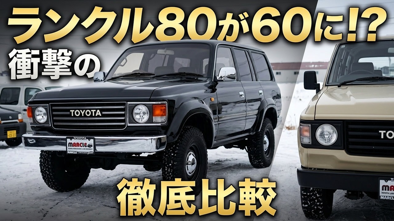 【マークルオリジナルランクル60フェイス】ランドクルーザー80の60フェイスをランドクルーザー60 と 比較してみました!!　LC 60 face LC 80  (NOW ENG SUB !!)