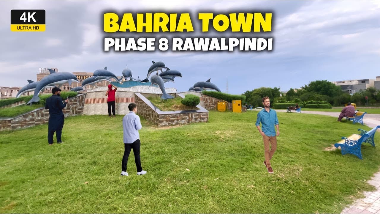 Bahria Town Phase 8 Rawalpindi | 4K Walking Tour
