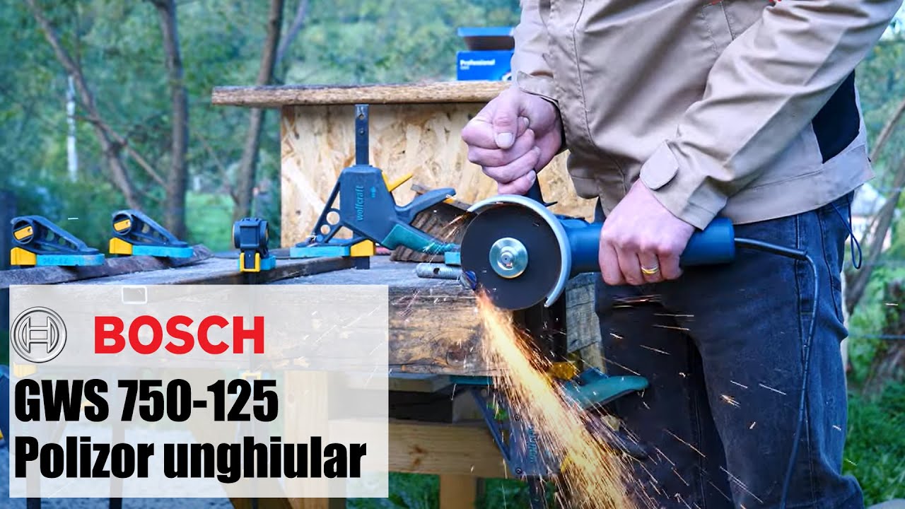 Bosch GWS 750-125 - Polizor unghiular, 750 W, 125 mm - Prezentare&Test in sarcina