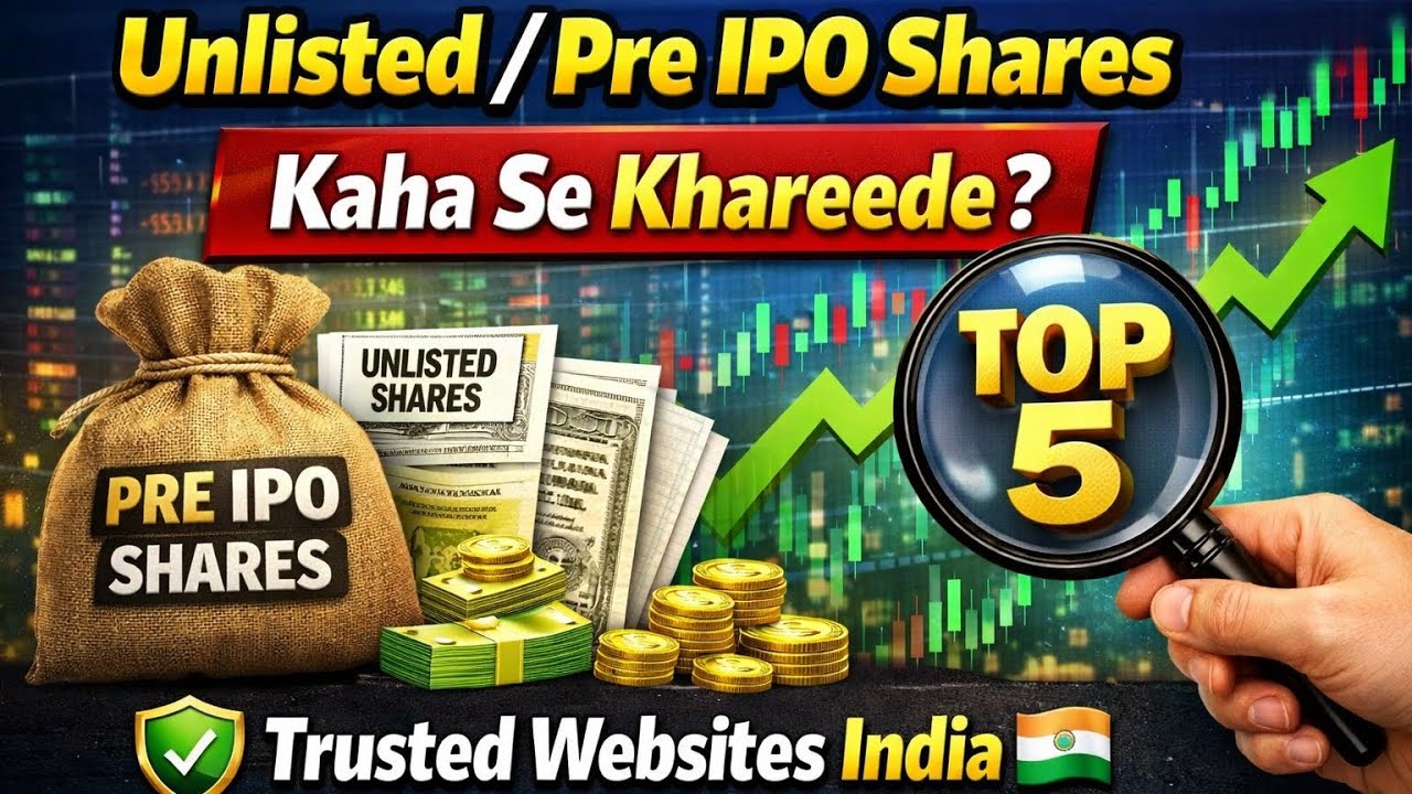Unlisted Stock / Pre IPO Shares Kaha Se Khareede? | Top 5 Trusted Websites India