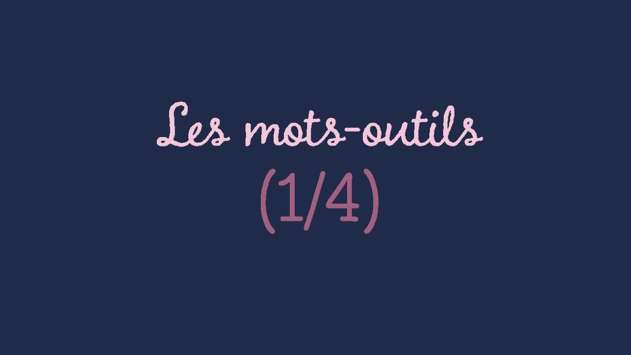 Dictée O16 : Les mots-outils (partie 1/4)