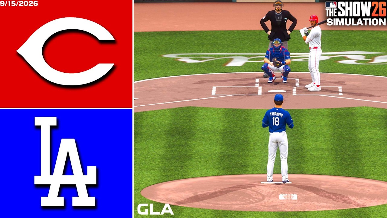 Dodgers vs. Reds Simulation | 9/15/26 | MLB The Show 26 PS5 Gameplay