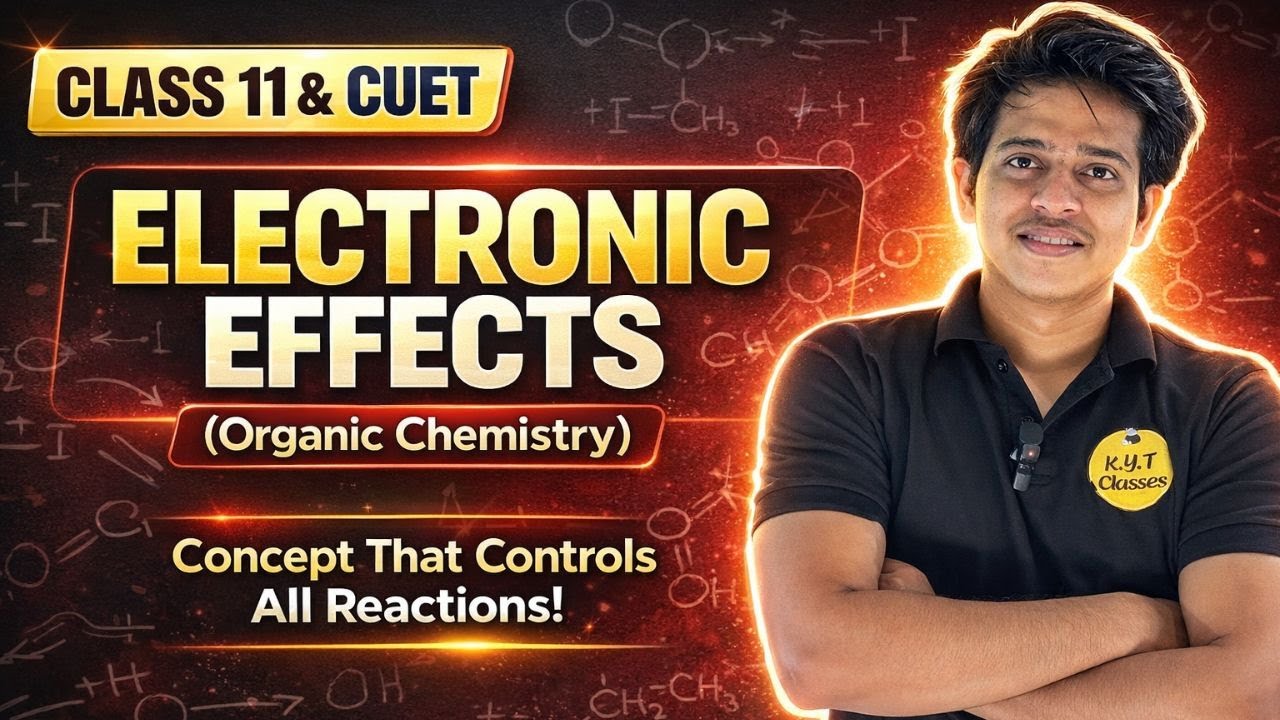 Electronic Effects in Organic Chemistry | Class 11 CUET | Organic Reactions | EP 01