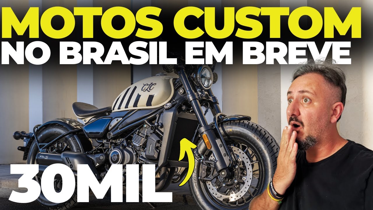 De 30 a 40 mil: novas MOTOS CUSTOM CHEGANDO em BREVE no BRASIL