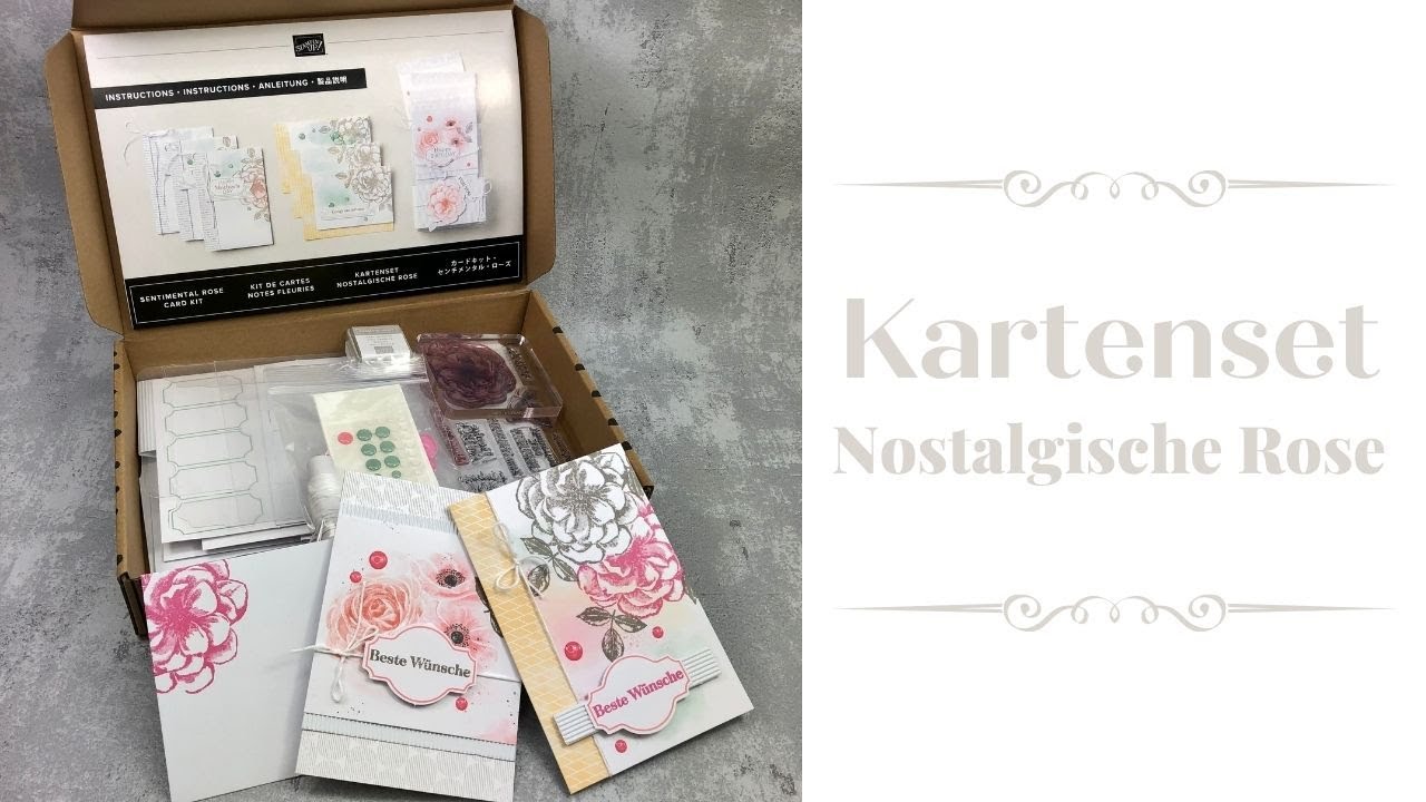 Kartenset Nostalgische Rose | Karte | Anfänger | Fortgeschritten | sentimental rose | Stampin' Up!