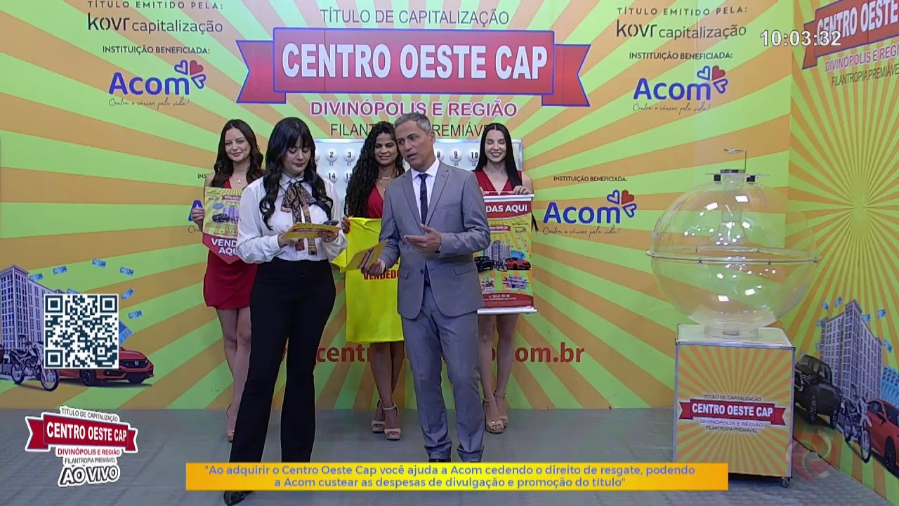 SORTEIO CENTRO OESTE CAP - AO VIVO   -   14/09/2025