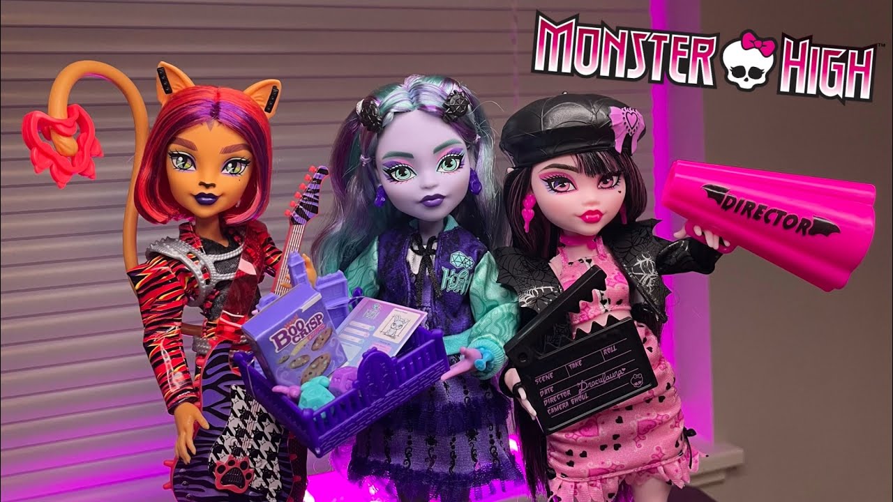 FEARBOOK 📚 | Monster High G3 Fearbook Draculaura, Twyla, and Toralei dolls unboxing and Review!