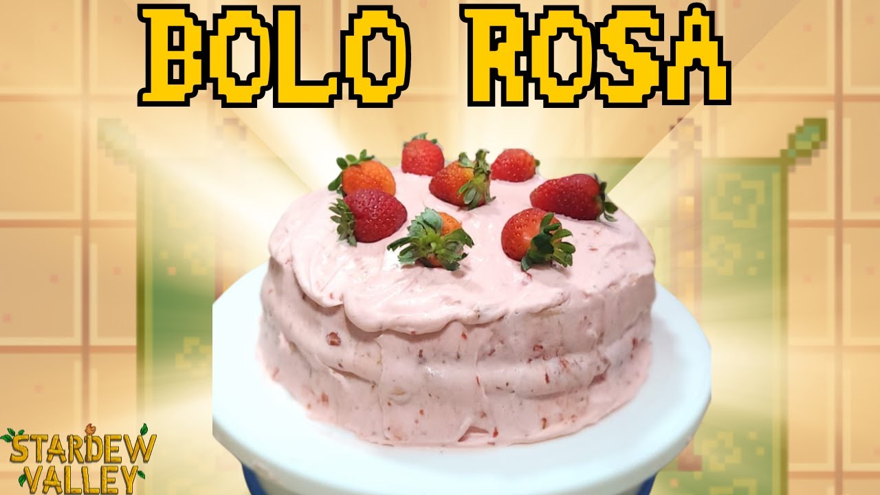 FIZ O BOLO ROSA DO STARDEW VALLEY NA VIDA REAL