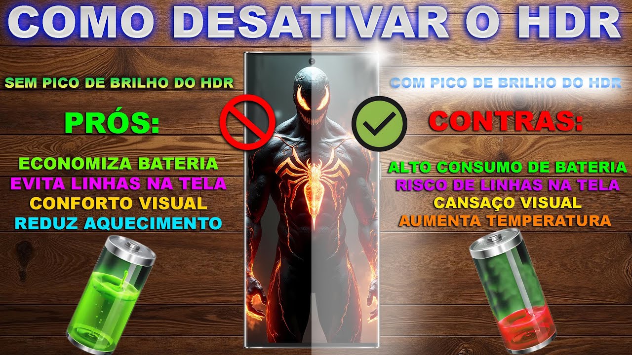 🛑COMO DESATIVAR PICO DE BRILHO do HDR NA TELA DO SEU GALAXY📉✅⚡(Proteção Contra Linhas na Tela)