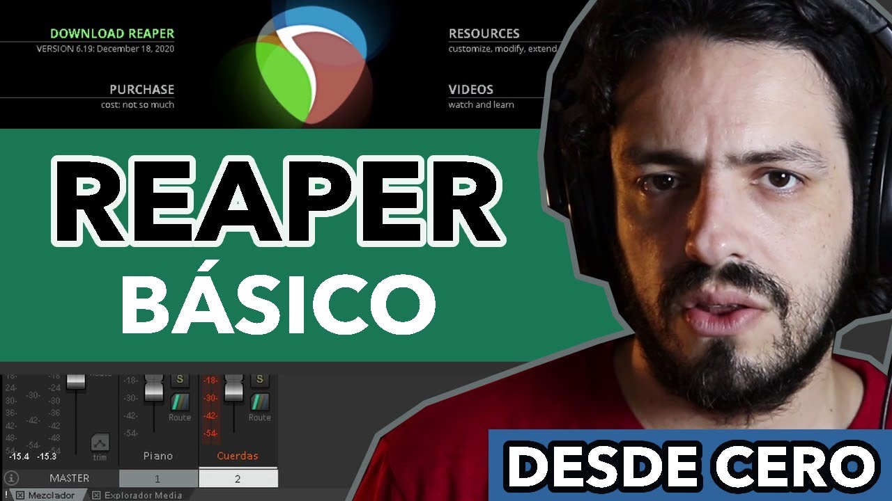 C&oacute;mo instalar y usar REAPER desde cero en Espa&ntilde;ol