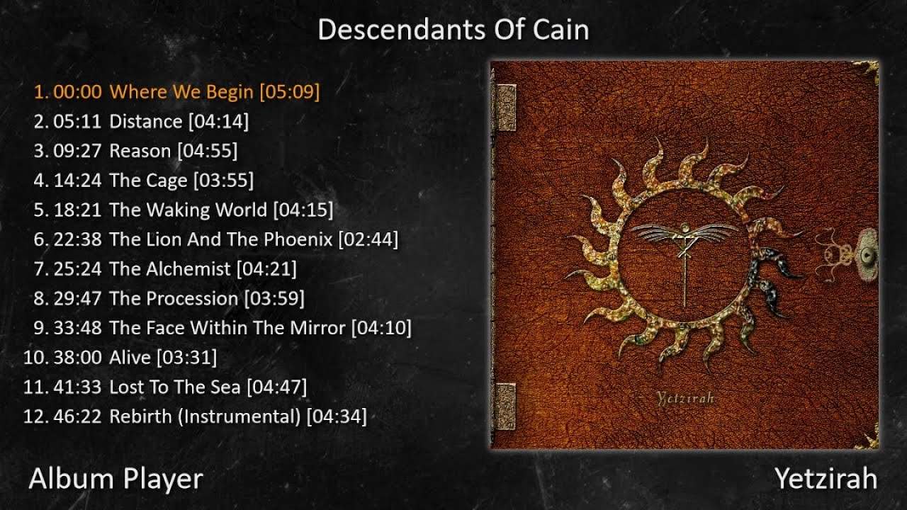 Descendants Of Cain - Yetzirah (Full Album Player) [ Rock Gothic ]