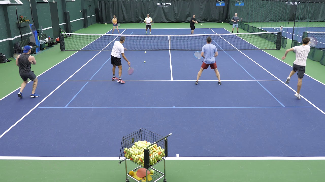 Warm Up: Mini Tennis From Service Line