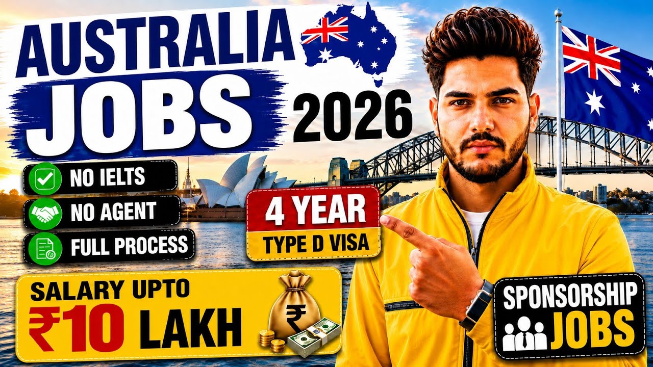 🔥 Australia Jobs 2026 🇦🇺 | Sponsorship Jobs | Salary Up To ₹10 Lakh