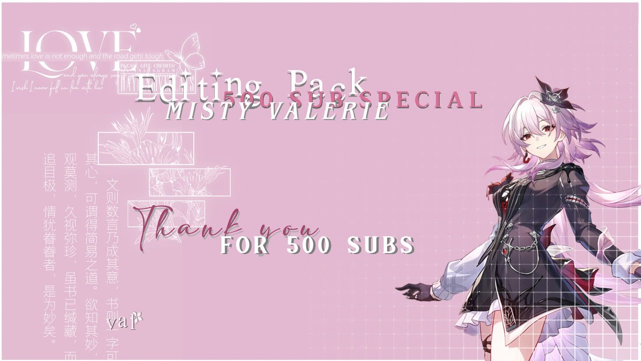 500 Subscriber Special Editing Pack 