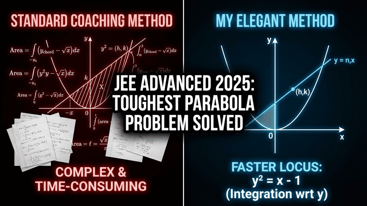 The Fastest Approach to the toughest JEE Advanced Math problem