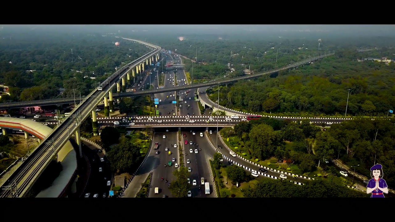 A bird's eye view of the Delhi Metro network