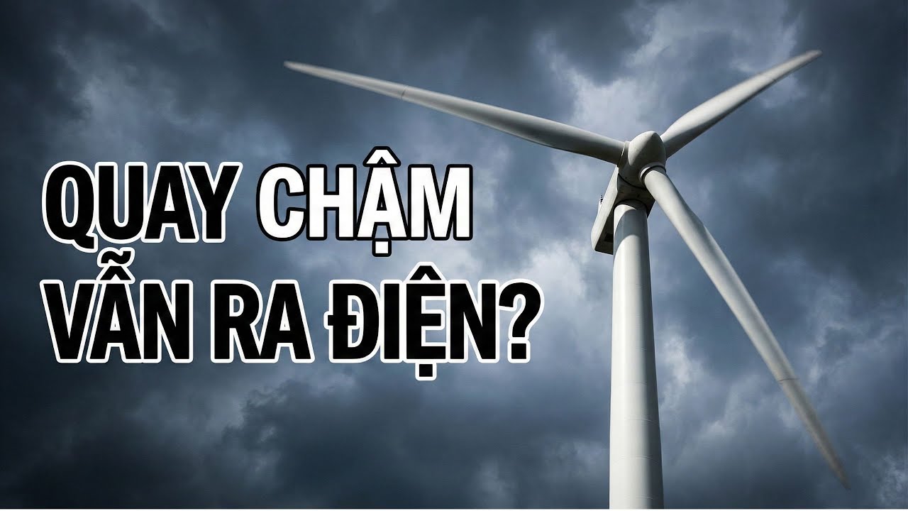 Vì Sao Cánh Quạt Gió Quay Chậm Mà Vẫn Tạo Ra Điện? | Giải Thích Dễ Hiểu