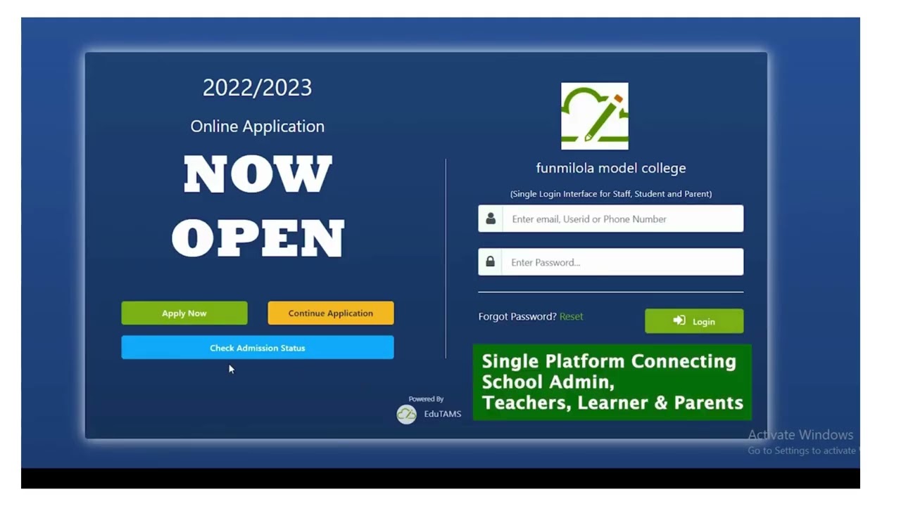 EduTAMS Basic Demo