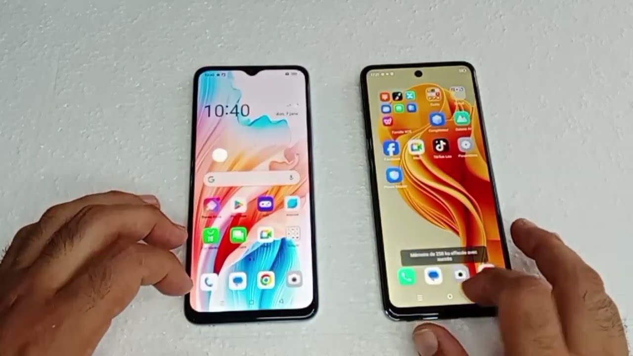infinix Hot 40i vs Oppo A18 : Speed test