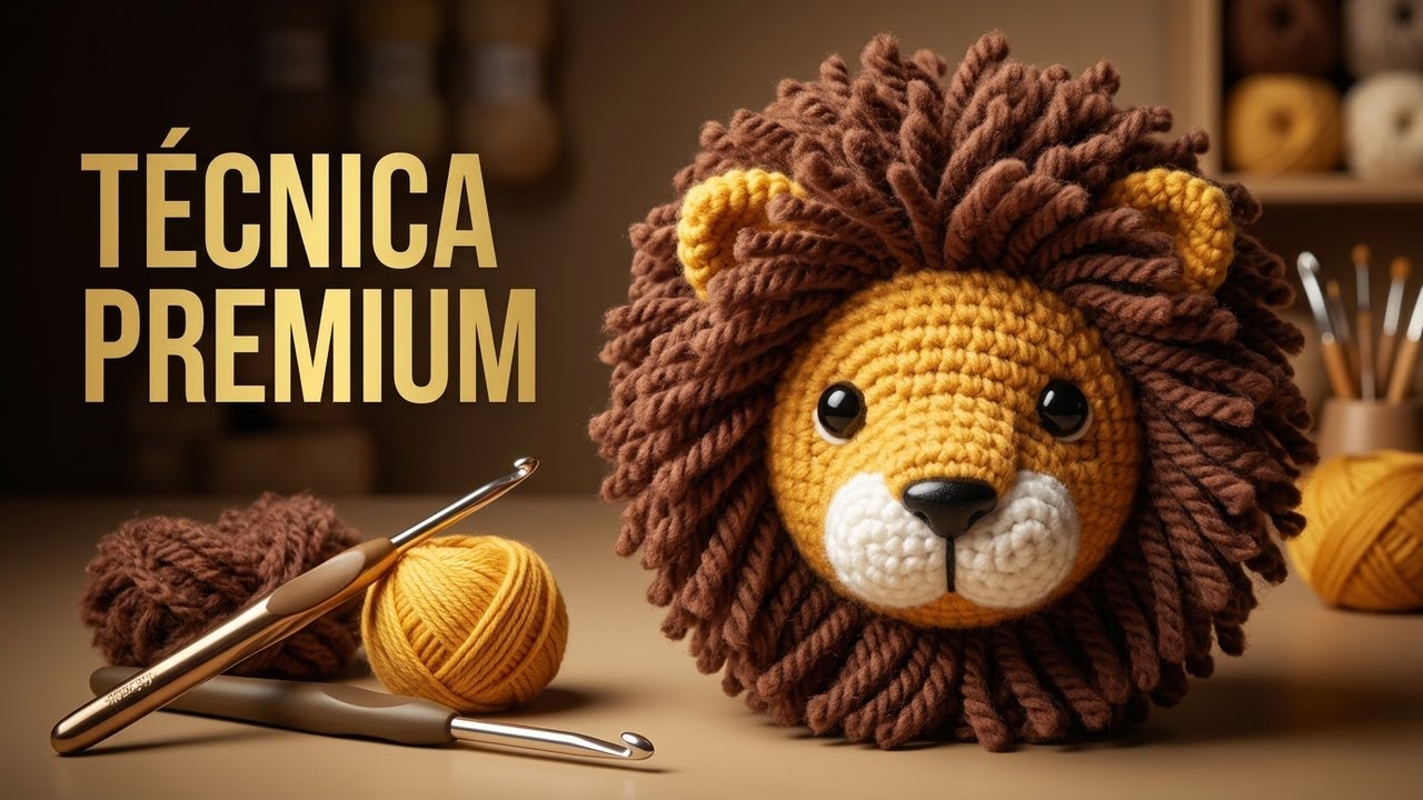 Leão Amigurumi  - FANTÁSTICO
