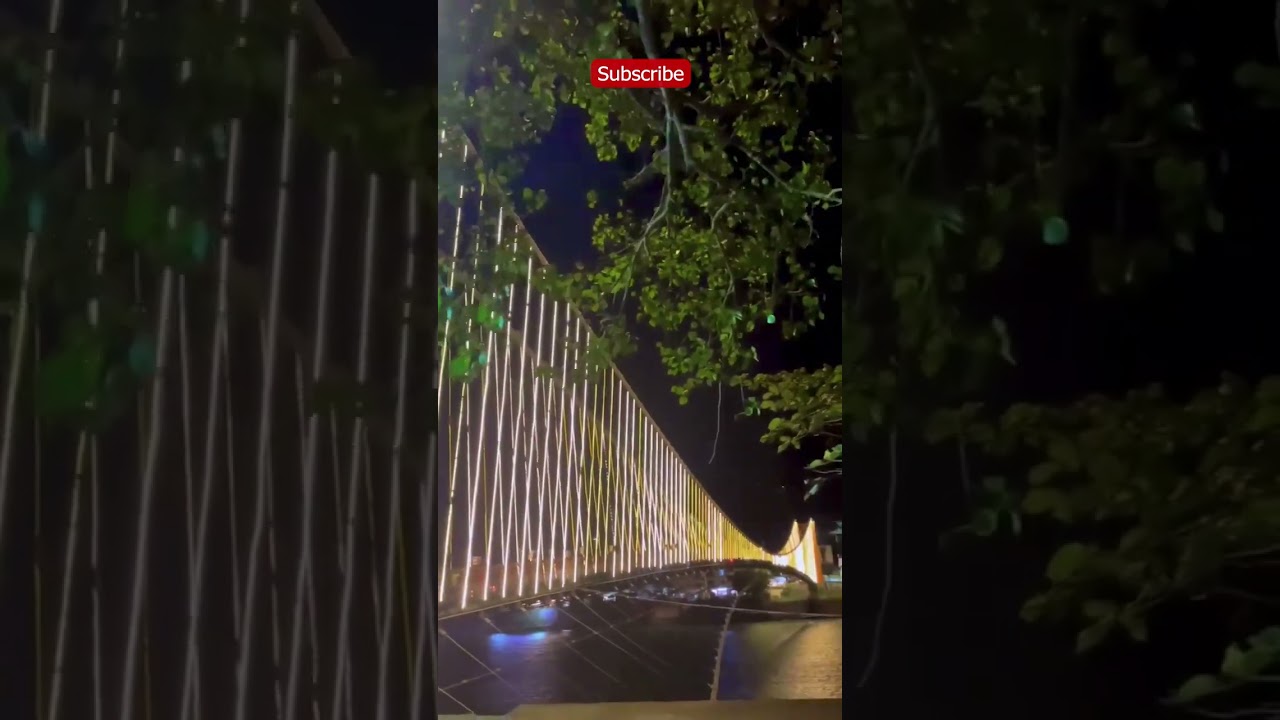 Ram Jhula Rishikesh Night View  😱  #whatsappstatus #rishikesh #ramjhula #shorts  #trendingshorts