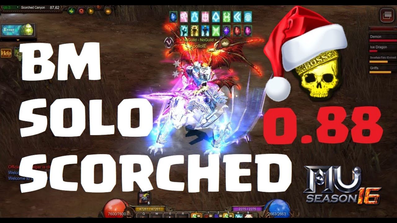 🔥 BK / BM LVL 1100 SOLO SCORCHED 😎 - MU ONLINE WEBZEN ARCADIA SEASON 16 🔥