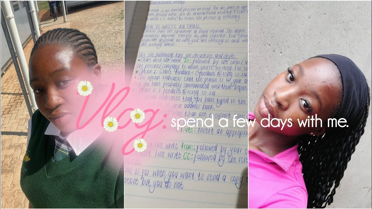 vlog : spend a few days with me | back 2 school hair | studying. 