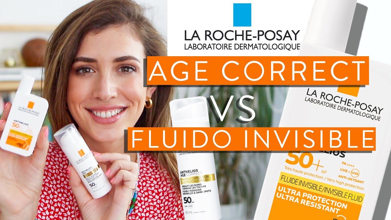 LA ROCHE POSAY 💙 ANTHELIOS AGE CORRECT VS FLUIDO INVISIBLE