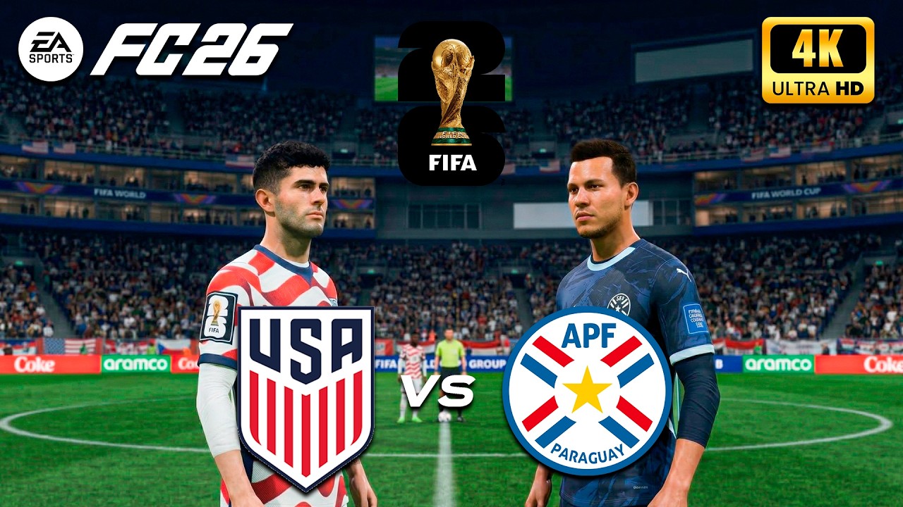 FC 26 World Cup 2026 Mod – USA vs Paraguay | Realistic Gameplay 4K60