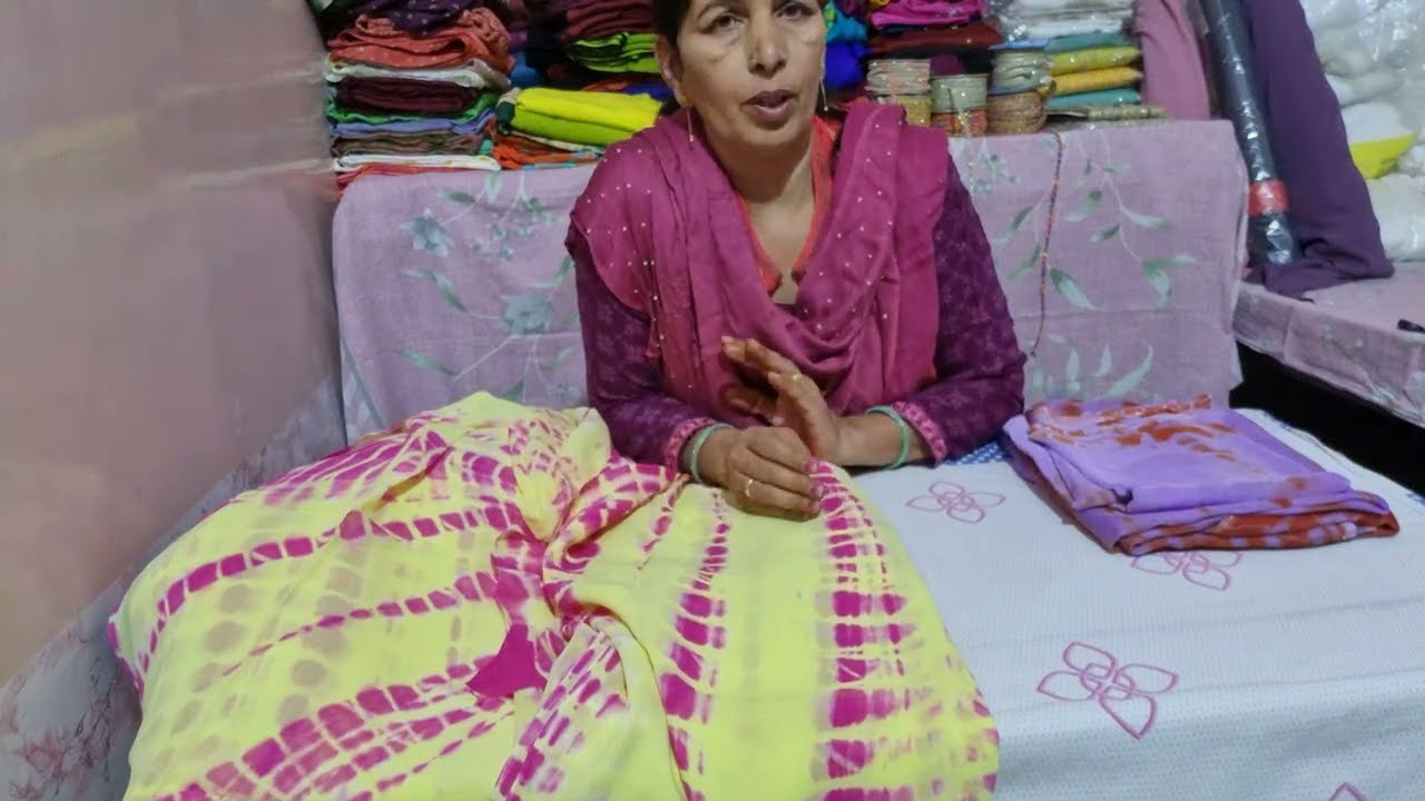 🤩#tiedye Maslin Suit 😍बहुत ही सुंदर सुंदर Designs के साथ🥰  Vidya Boutique Hisar ☎️8901575200