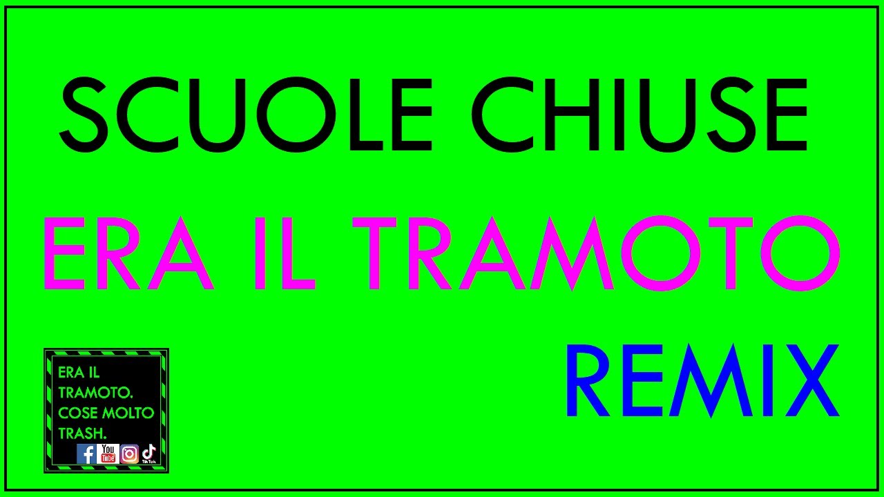 SCUOLE CHIUSE a BARI (ERA IL TRAMOTO REMIX)