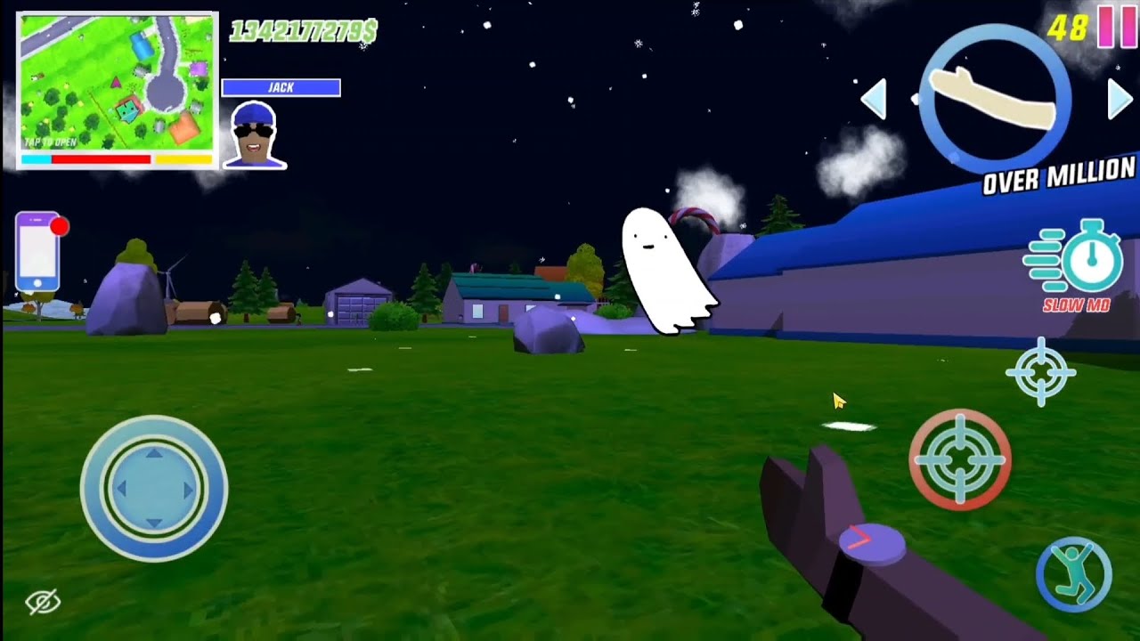 Hantu itu muncul lagi Om Dude lari ketakutan 😱 Dude theft wars