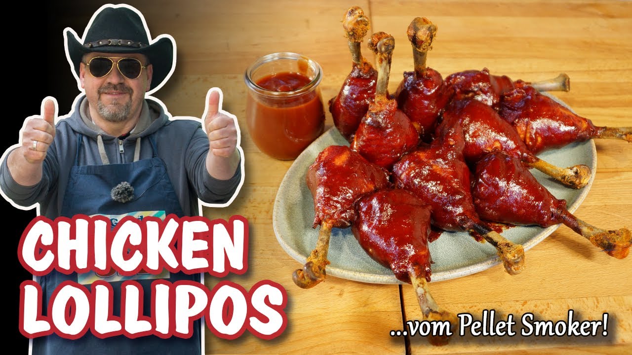 Chicken Lollipops | saftig, rauchige BBQ Hähnchen „Drumsticks“ vom Pellet Smoker | Grill Five-0 🤠