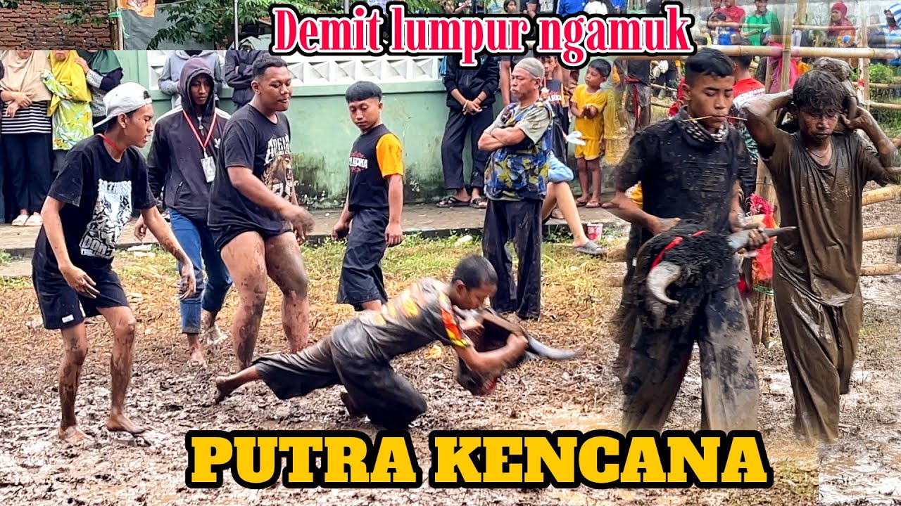 hororr kesurupan mandi lumpur || PUTRA KENCANA live jl.hamid rusdi - kota malang