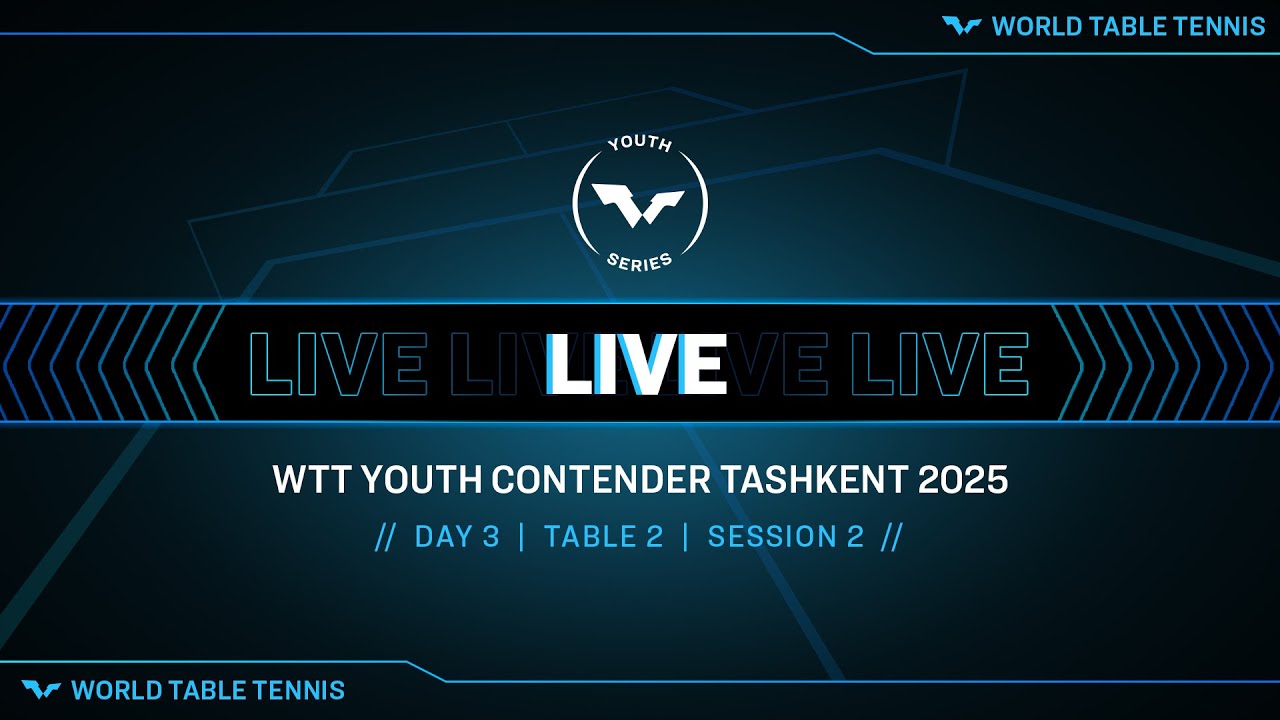 LIVE! | T2 | Day 3 | WTT Youth Contender Tashkent 2025 | Session 2