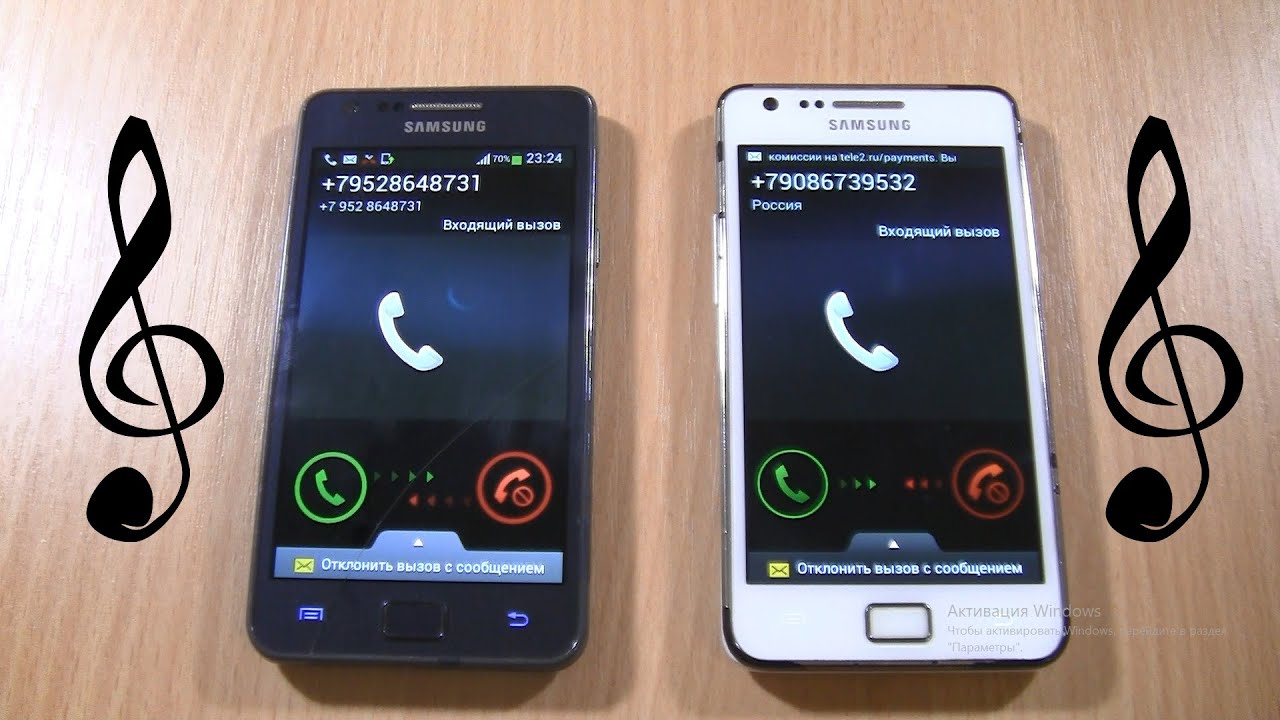 Over the Horizon Samsung Galaxy S2+ VS Samsung Galaxy S2 incoming call