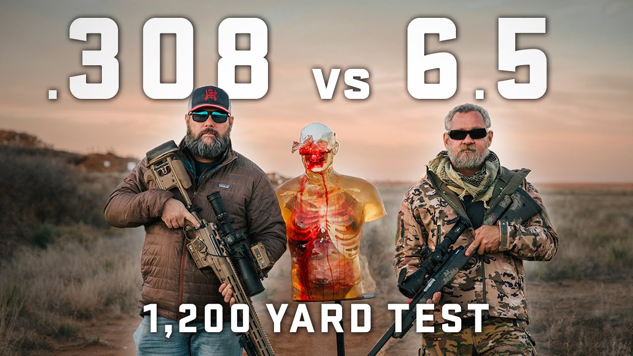 Сделал ли калибр .308 калибр 6,5 устаревшим? || ТЕСТ НА 1200 ЯРДОВ