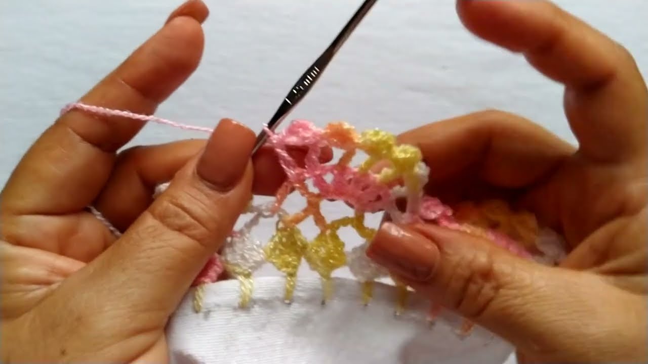 Puntilla para servilletas num 778, facilita y de una vuelta.#crochet #arte #fypage #tutorial