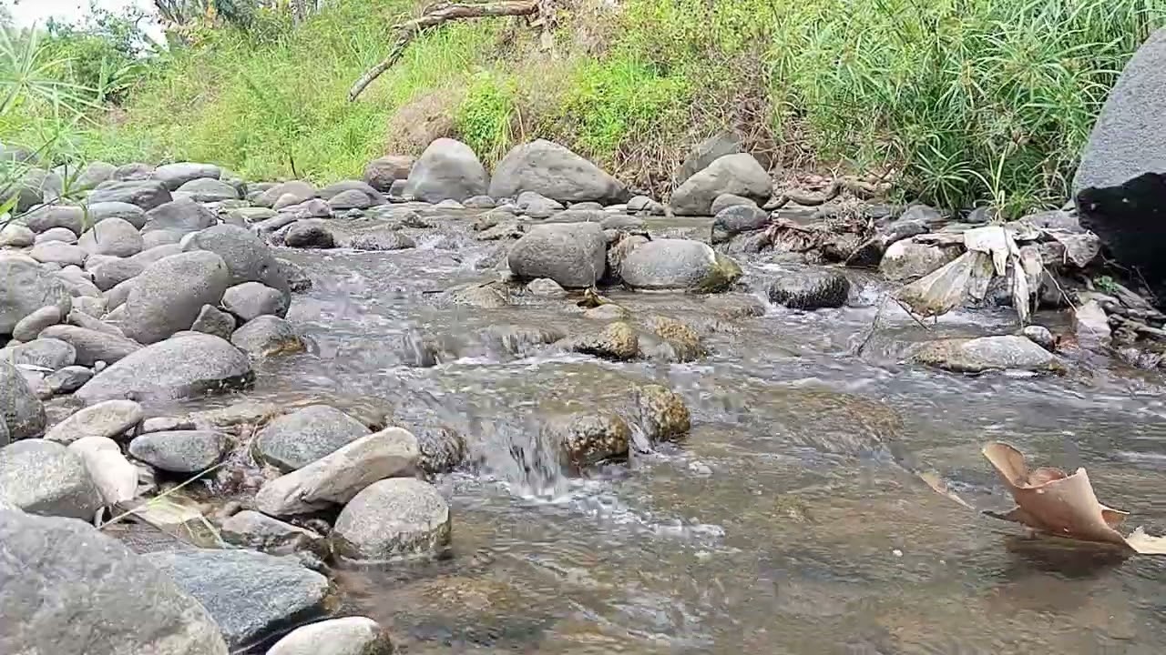 Beruhigendes Flussrauschen und kristallklares Wasser – Malerische Aussicht auf einen Gebirgsfluss