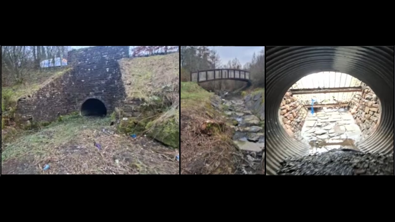MERTHYR TYDFIL - THE PAST (NEW BRIDGE AND WATER CULVERT BRIDGE PENYDARREN)