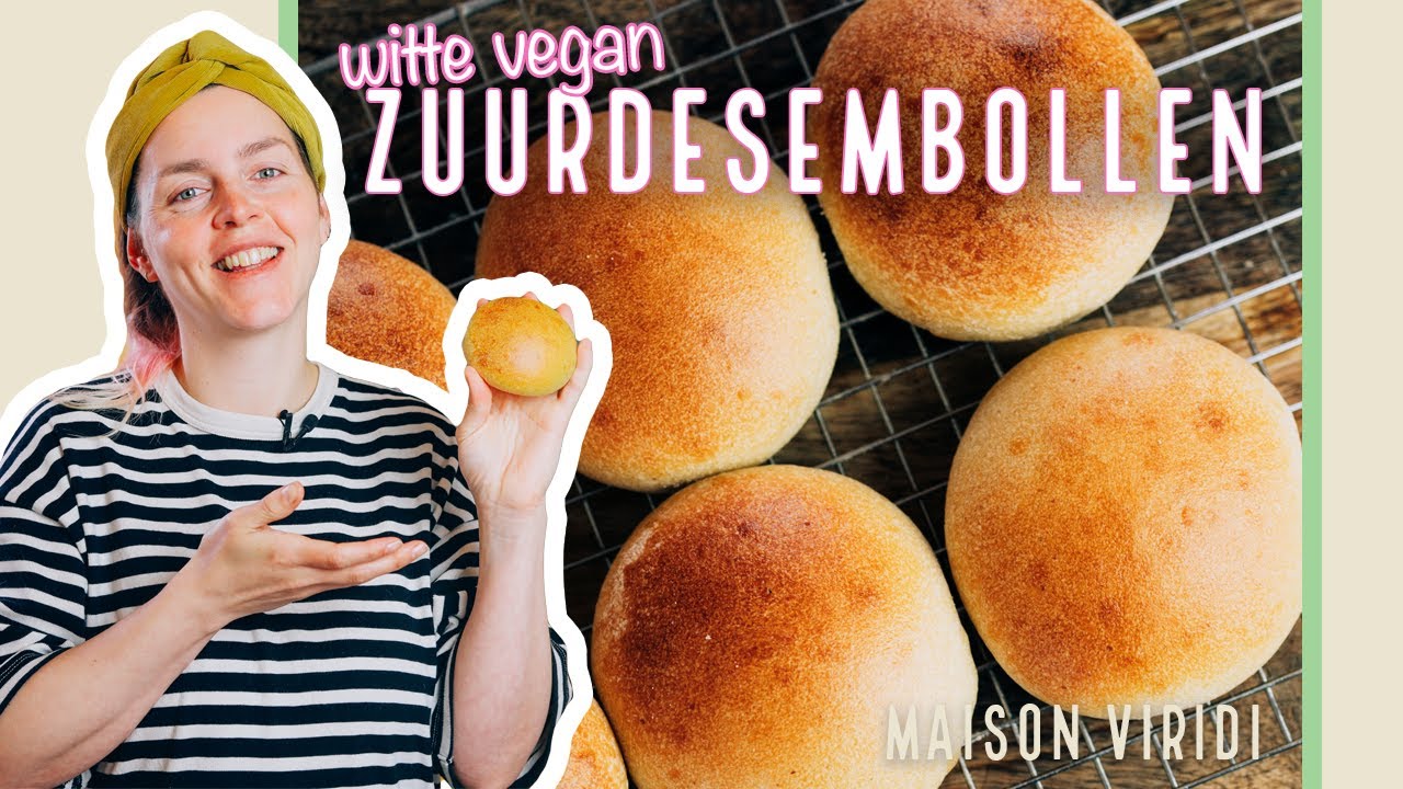 Zachte witte vegan ZUURDESEM BOLLETJES bakken! 😋
